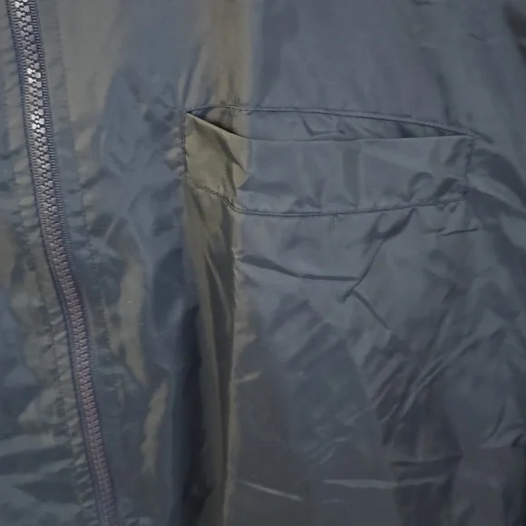 Vintage Cerruti Image Men's Full Zip Vest With Pouch Blue Drawstring Size Large* - Picture 9 of 17